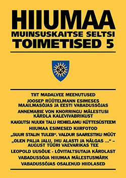 Hiiumaa Muinsuskaitse Seltsi toimetised 5